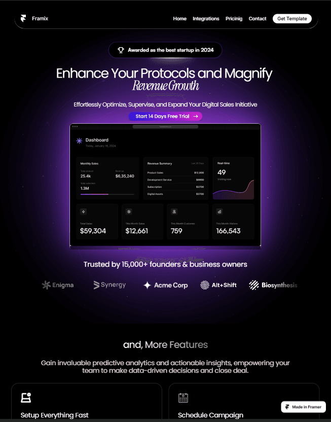 Framix Template Preview