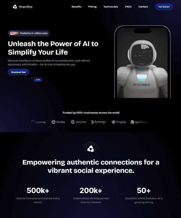 Optivox AI Template Preview