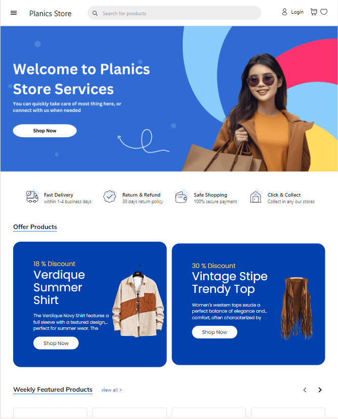 Planic Store MVP Preview